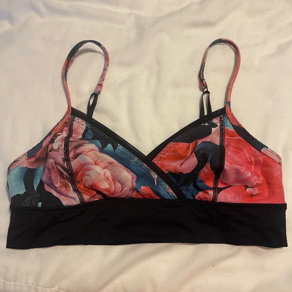 Lululemon Floral Sports Bra size 10